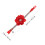Red Rhinestone Dog Collar Adjustable Plush for Stylish Pet Decor 2