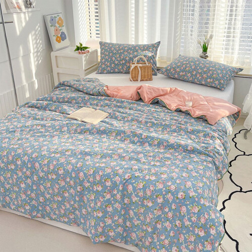 Πάπλωμα ψύξης από βαμβάκι King Size, 59,0678,74", Πλενόμενο στο πλυντήριο, αναπνεύσιμο 2