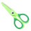 Kids Scissors Round Head Green Metal 1 Pair 1