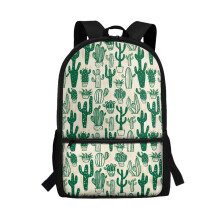 Rucsac pentru copii de 17" pentru băieți și fete – Ghiozdan școlar Green Cactus, rucsac respirabil, geantă pentru laptop pentru școală,