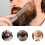 Skægkam i rustfrit stål til mænd, pleje, styling, formning, foldbar hårkam 5