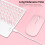 Mini Bluetooth Keyboard Quiet Typing Slim Design Rechargeable Battery Scissor Key Structure Wireless Connection Multi Device Compatibility Ergonomic 5