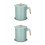 2Pcs Stainless Steel Oil Storage Can with Fine Mesh Strainer 7