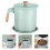2Pcs Stainless Steel Oil Storage Can with Fine Mesh Strainer 11