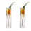 Champagne Flute Transparent Glass Double Layer 2 Pcs 3.72 oz 1