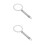 2Pcs Silver Stainless Steel Baking Rings for Milk Cup Use 1