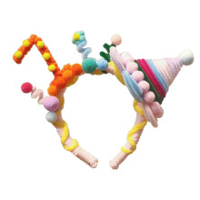 Handmade twist birthday headband adjustable festive hair