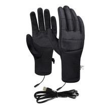 USB Heated Gloves, Rechargeable for Men/Women, Anti-Slip Touchscreen & Waterproof, Winter Thermal Mitts for Skiing, Cycling, Hiking