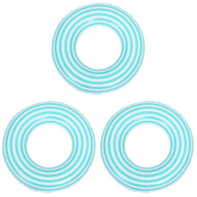 3Pcs Kids PVC Swim Rings Inflatable Green Cartoon Float Rings for Pool