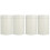4Pcs Stylish White Tinplate Tea Canisters Airtight Kitchen Jars 2