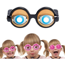 Crazy Eyes Glasses, Winking Glass, Novelty Shaking Eye Glasses, Funny Sunglasses for Adults, Blinking Glass for Party and Performances