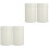 4Pcs Stylish White Tinplate Tea Canisters Airtight Kitchen Jars 3