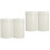 4Pcs Stylish White Tinplate Tea Canisters Airtight Kitchen Jars 4