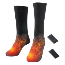 Summark Electric Heated Socks Battery Powered Thermal Cotton Winter Cold Weather Foot Warmer For Hiking Hunting Ice Fishing