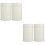 4Pcs Stylish White Tinplate Tea Canisters Airtight Kitchen Jars 6