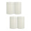 4Pcs Stylish White Tinplate Tea Canisters Airtight Kitchen Jars 7
