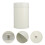 4Pcs Stylish White Tinplate Tea Canisters Airtight Kitchen Jars 8