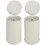 4Pcs Stylish White Tinplate Tea Canisters Airtight Kitchen Jars 9