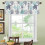 Nautical Kitchen Curtain Valance Sea Turtle Coral Design 4