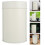 4Pcs Stylish White Tinplate Tea Canisters Airtight Kitchen Jars 10