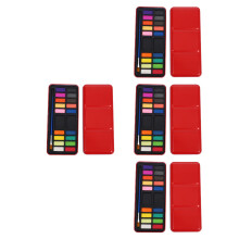 4Pcs Travel Watercolor Paint Kit with Brush Portable Solid