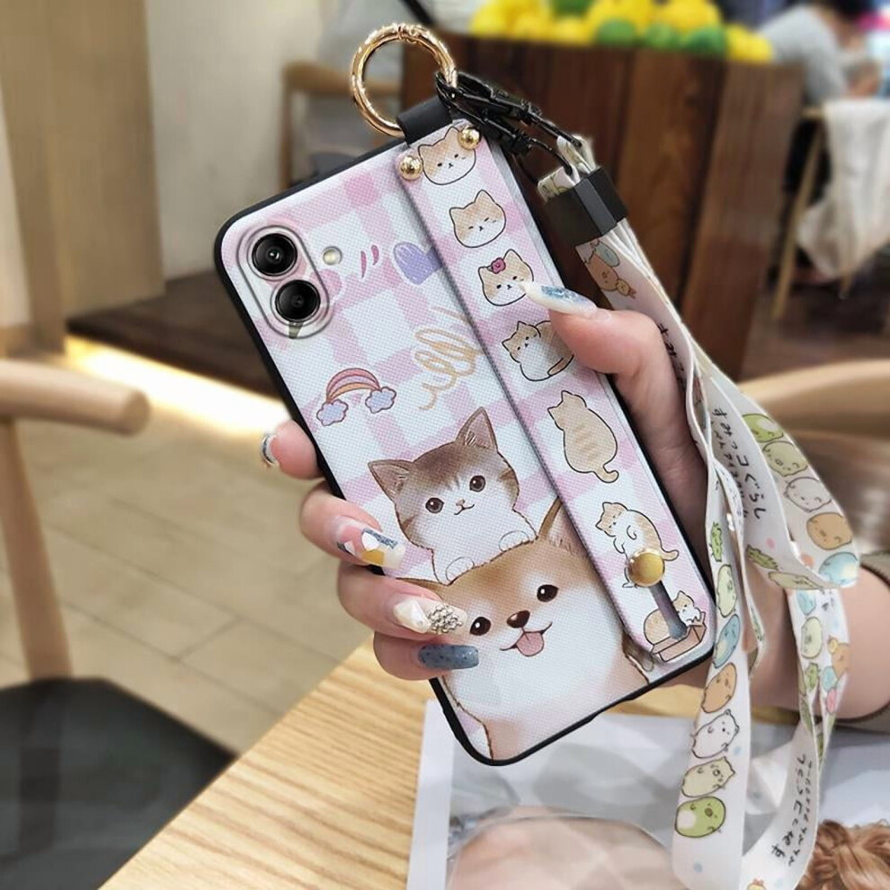 Phone Case Compatible With Samsung Galaxy A05/Sm-A055f Â Shockproof, Waterproof, Dirt-Resistant Silicone With Wrist Strap & Kickstand 9377112583587