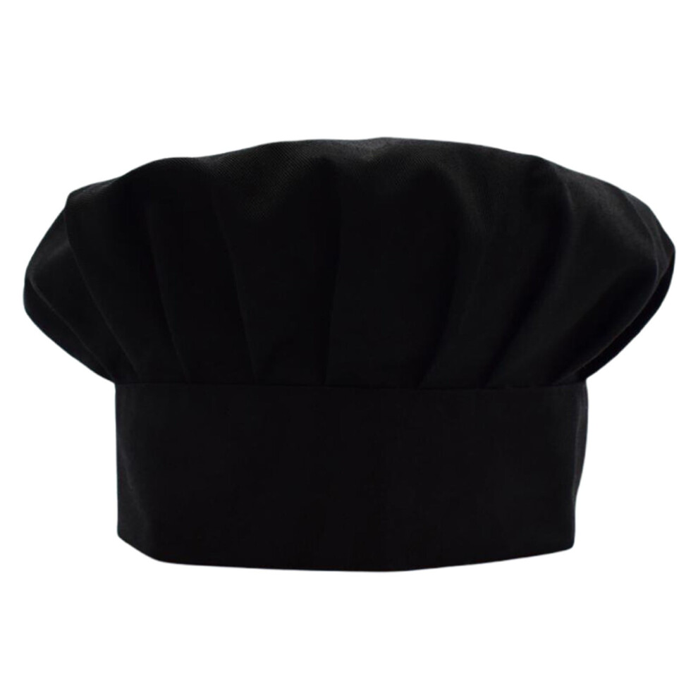 Chef Hat, Adult Premium Adjustable Elastic Baker Kitchen Cooking Chef Black 9377112583464
