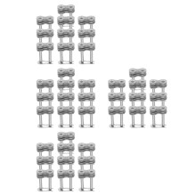40Pcs Heavy-Duty Silver Chain Link Connector for Motorcycle Repair