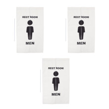 3Sets Black Doorway Curtain Polyester Fiber No-Drill Privacy Shielding