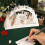 3D Christmas Greeting Cards with Envelopes Recyclable White 1