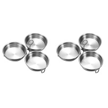 Stainless Steel Egg Poacher Tray with Cups (2 pcs)