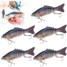 5PCS Robotic Fishing Lure, 4D Swimming Bait for Freshwater & Saltwater, Compatible with Trout/Bass Fishing