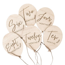 Creative Wooden Baby Monthly Milestones Signs Newborn Photography Props set for Capturing valuable moment & Memories