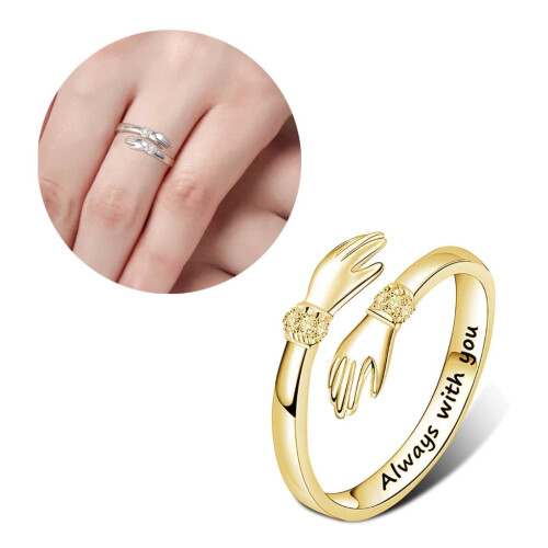 Adjustable Finger Ring Engagement Wedding Band Jewelry 1