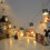 Christmas Light String Santa Snowman 10 LED 6.5FT Battery 6