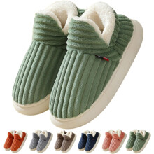 Pluffi slipper booties warm fuzzy thick-soled cloud slides