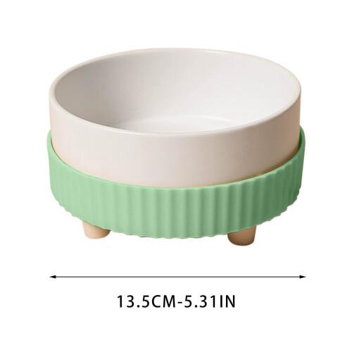 Heated Ceramic Cat Bowl with Elevated Stand 1