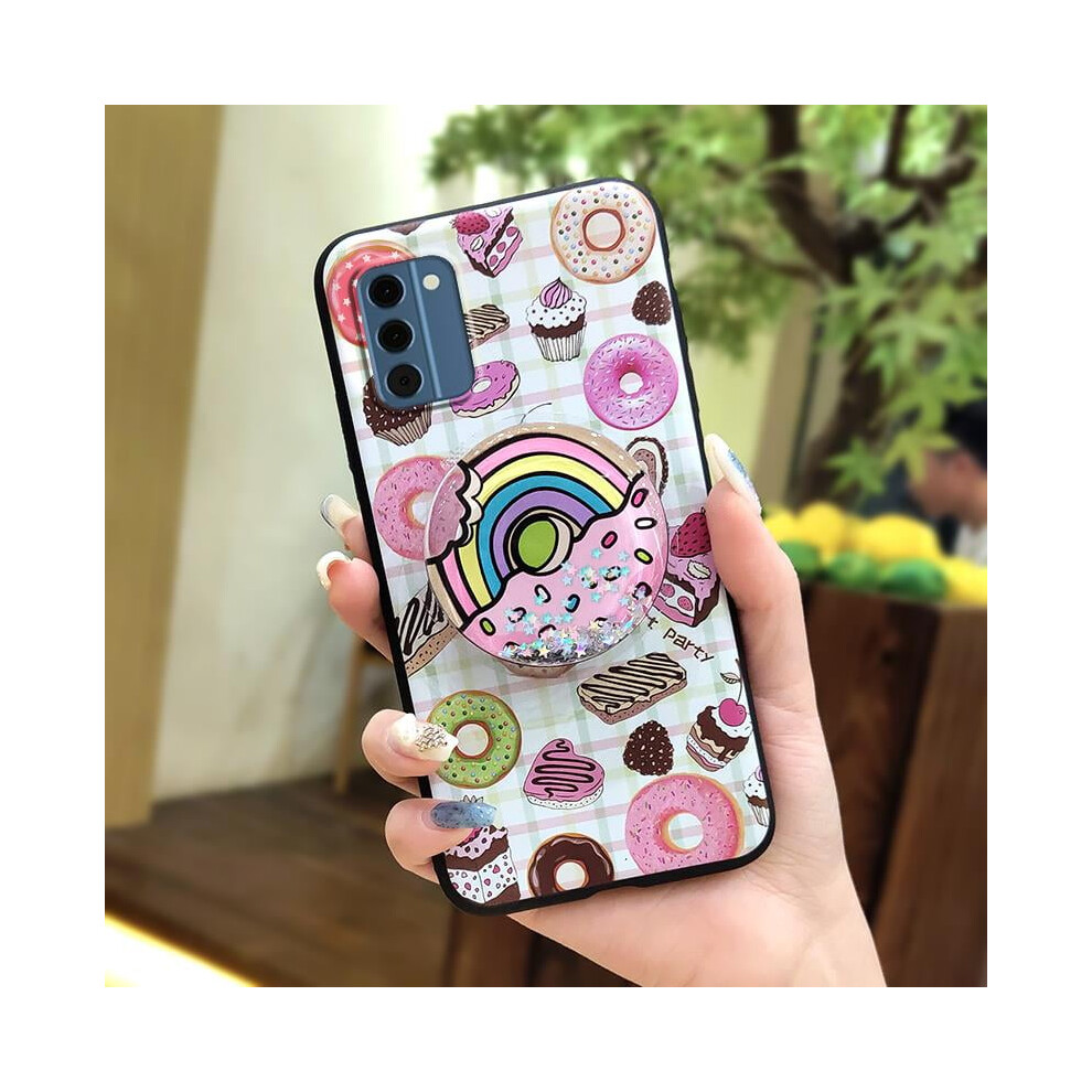 Nokia C300 4G Glitter Quicksand Tpu Case With Rotatable Stand, Lens Protection & Dirt-Resistant Cartoon Design 9399596219530