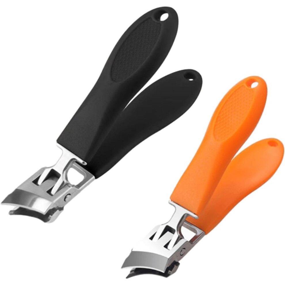 Wide Jaw Slanted Nail Clipper, Anti-Splash, for Thick Nails & Toes â Compatible with All Nail Types