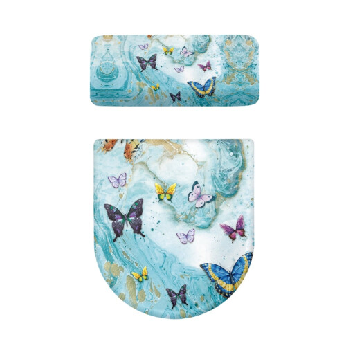 Butterfly Elastic Toilet Seat Covers Set 3-Pack 1