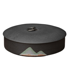 Large Rough Ceramic Tea Canister With Lid Tea Storage Container Tins Jar For Coffee, Herb, Sugar, Spice
