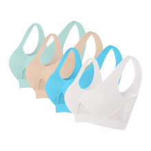 4PCS Womens Yoga Bras Compression Bra Cheap Sports Bras for Women Padded Bras for Women Sport Bra Top Push Up Sport Bra(Multicolor-6)