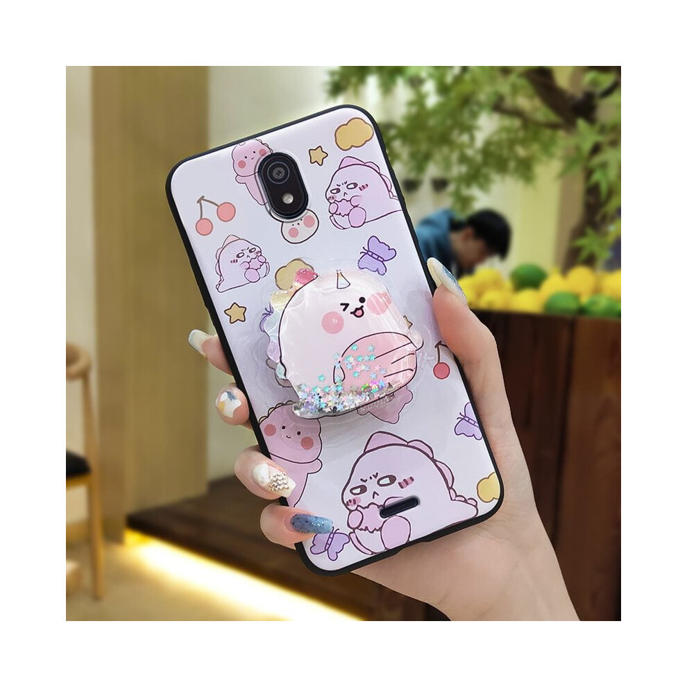 Waterproof Silicone Phone Case For Nokia C100 – Glitter Cartoon Skin, Soft Tpu With Rotatable Kickstand & Lens Protection 9027700131460