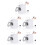 5Pcs White Mini Washer Machine Toy Metal Miniature for Practice 10