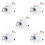 5Pcs White Mini Washer Machine Toy Metal Miniature for Practice 11