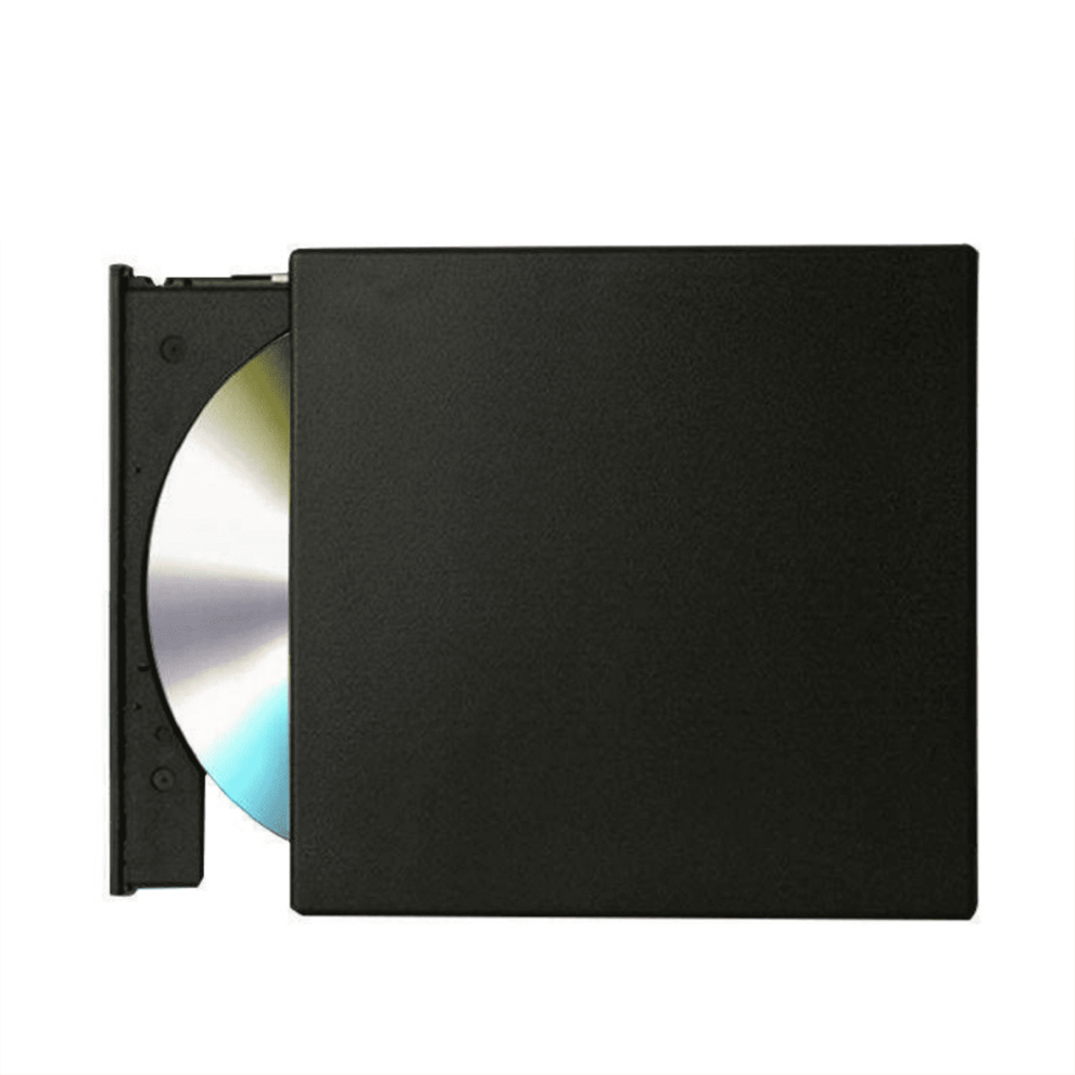 Usb 2.0 External Cd Dvd Rw Drive Writer Burner Player High Speed Transfer For Pc Laptops Desktops Win Mac Support Black 9027700589605