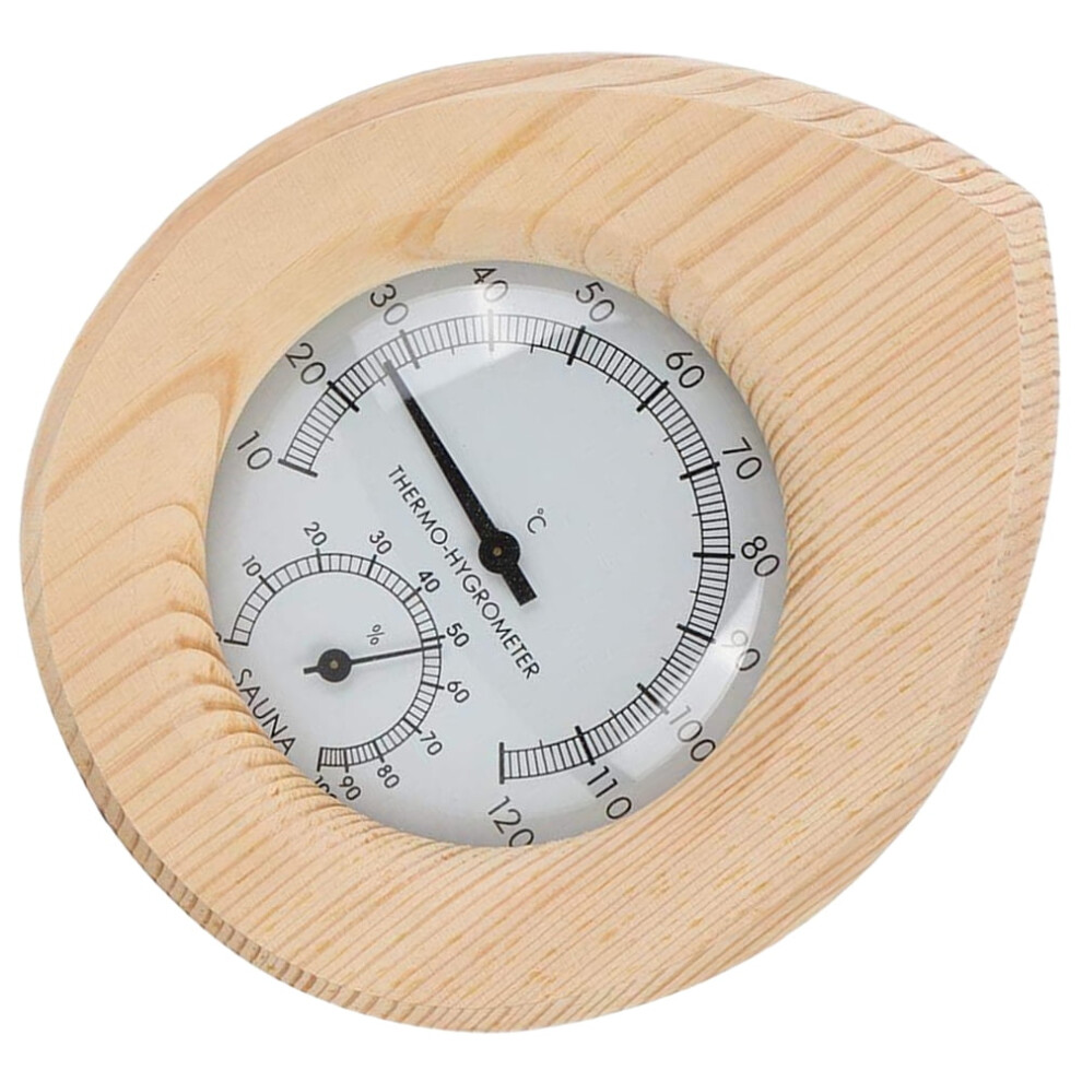 Sauna Room Temperature And Humidity Monitor Water-Resistant Meter For Office And Home Sauna Accessories 16.5X14cm 9399596219349