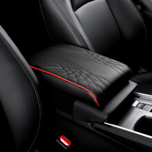 YEPOLERCE Memory Cotton Car Armrest Box Pad, Leather Center Console Cushion for Driving Office Commute & Road Trips
