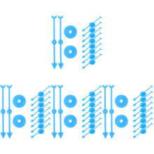 4 Pack Game Spinners Board Accessory Bug Cage Foil Parent-Child Blue