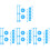 4 Pack Game Spinners Board Accessory Bug Cage Foil Parent-Child Blue 1